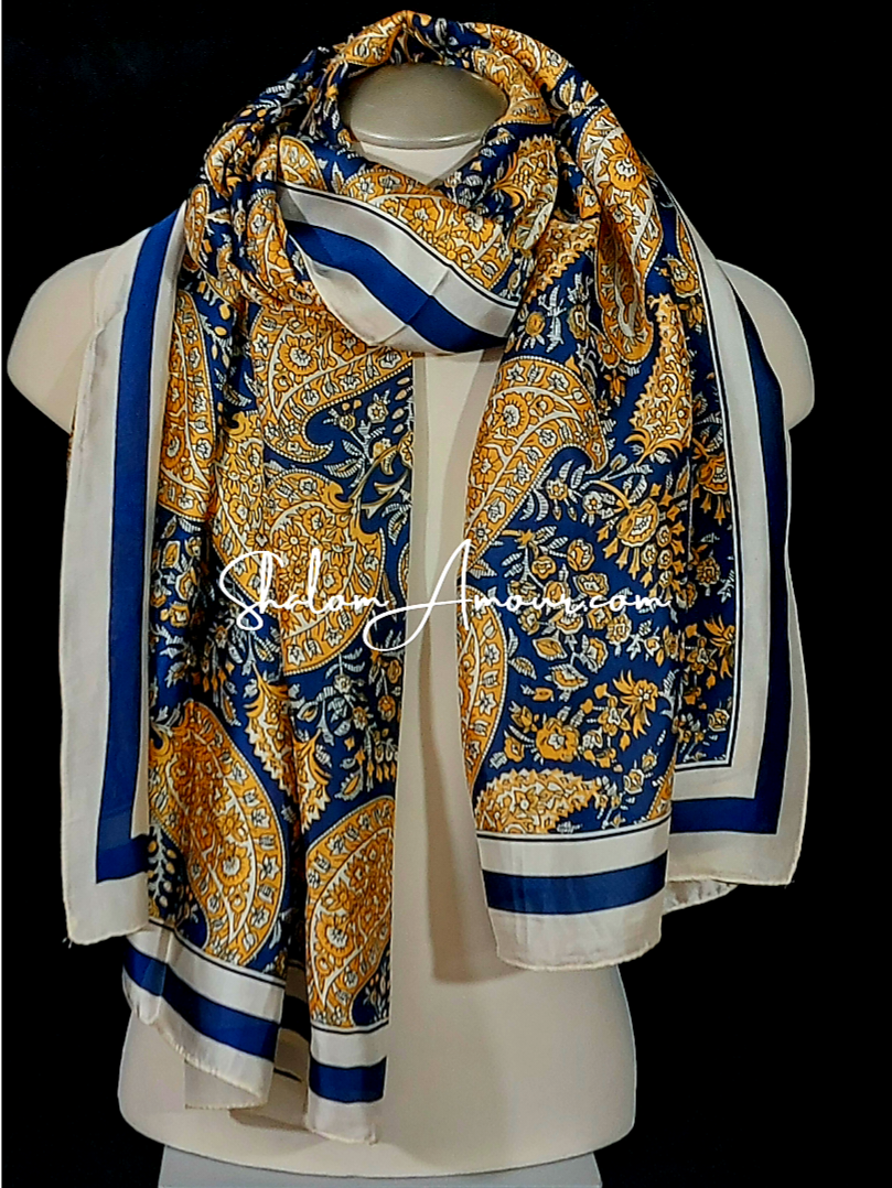 Ester Silk Women's Scarf  Accessories.  Gift for her.  Unique Gift For Woman.