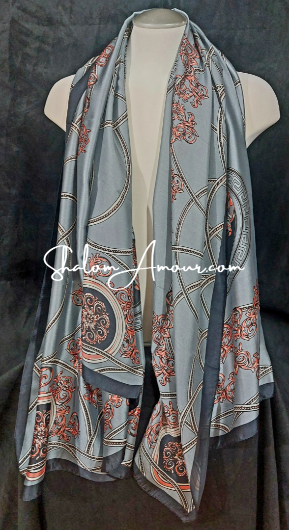 Fadila Silk Women's Scarf  Accessories.  Gift for her.  Unique Gift For Woman.