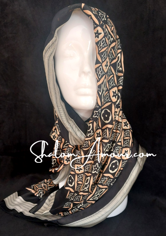 Hadassa Silk Women's Scarf  Accessories.  Gift for her.  Unique Gift For Woman.