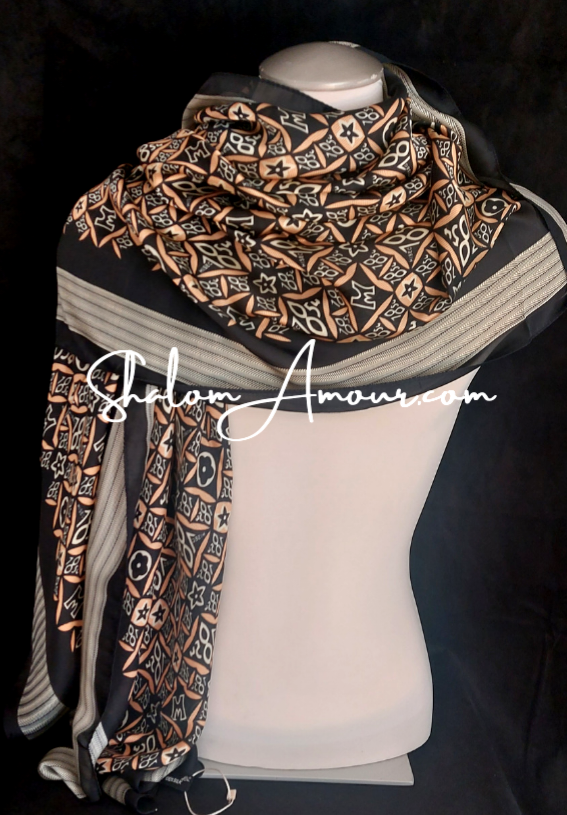 Hadassa Silk Women's Scarf  Accessories.  Gift for her.  Unique Gift For Woman.