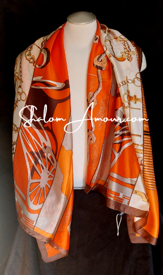 Cleo Silk Women's Scarf  Accessories.  Gift for her.  Unique Gift For Woman.