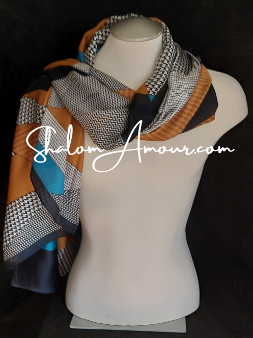 Ah-Lam Silk Women's Scarf Accessories.  Gift for her.  Unique Gift For Woman