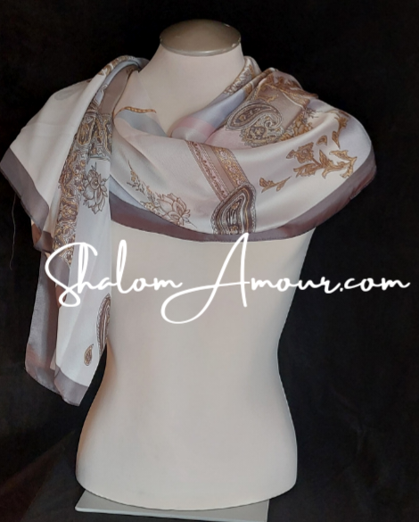 Athena Silk Women's Scarf Accessories. Gift for her. Unique Gift For W –  Shalom Amour & Co.
