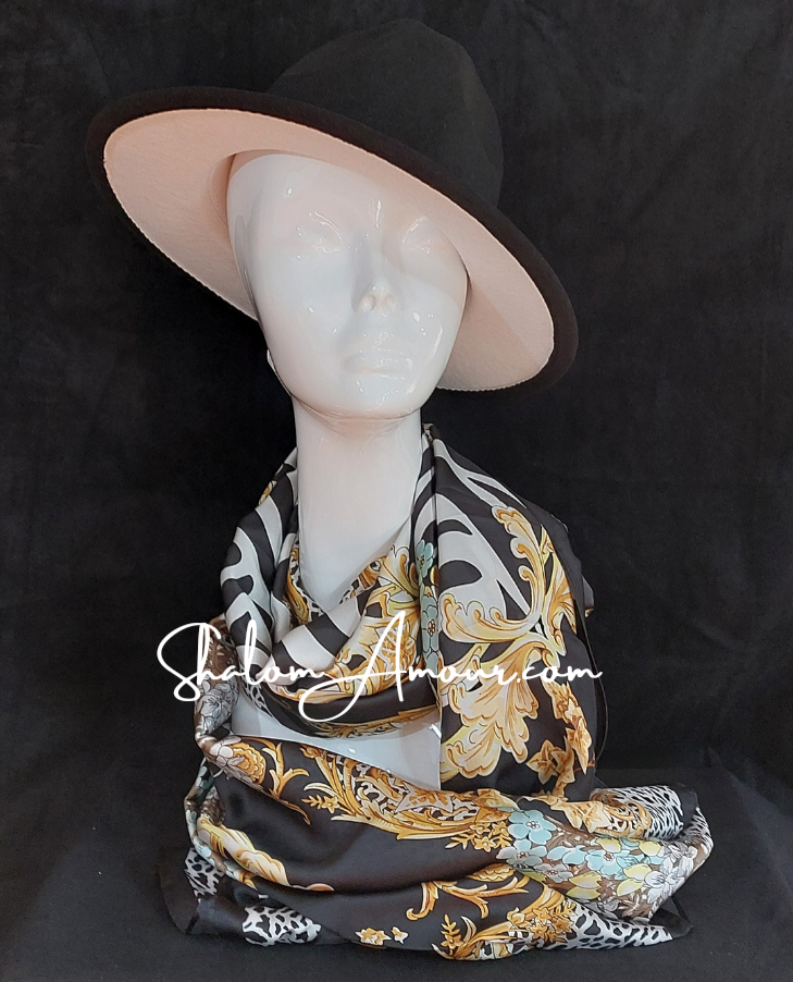 Olivia Silk Women's Scarf  Accessories.  Gift for her.  Unique Gift For Woman.